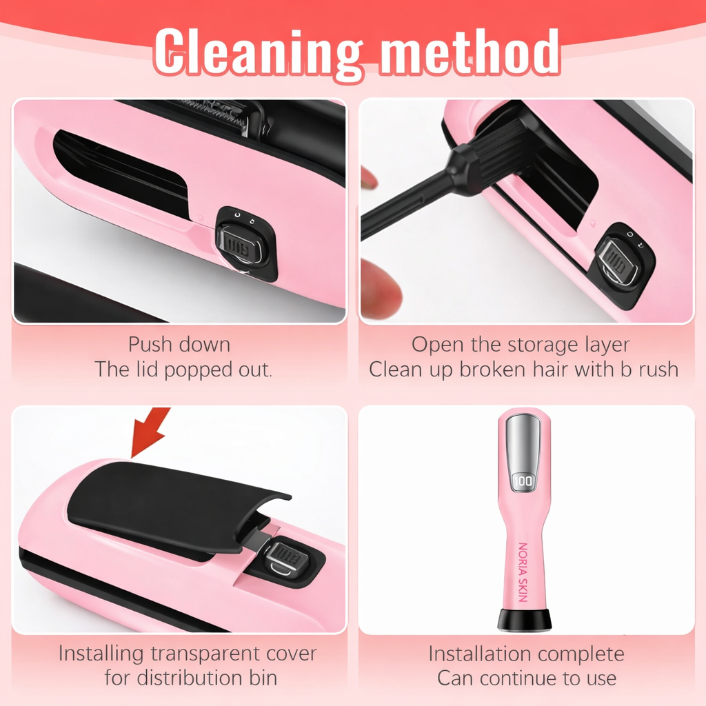 NoriaSkin™ SplitGuard Pro — Cordless Split End Trimmer for Visibly Healthier Ends